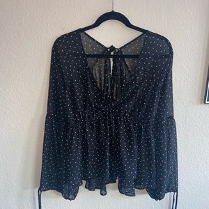 For Love & Lemons Polka Dot Blouse
